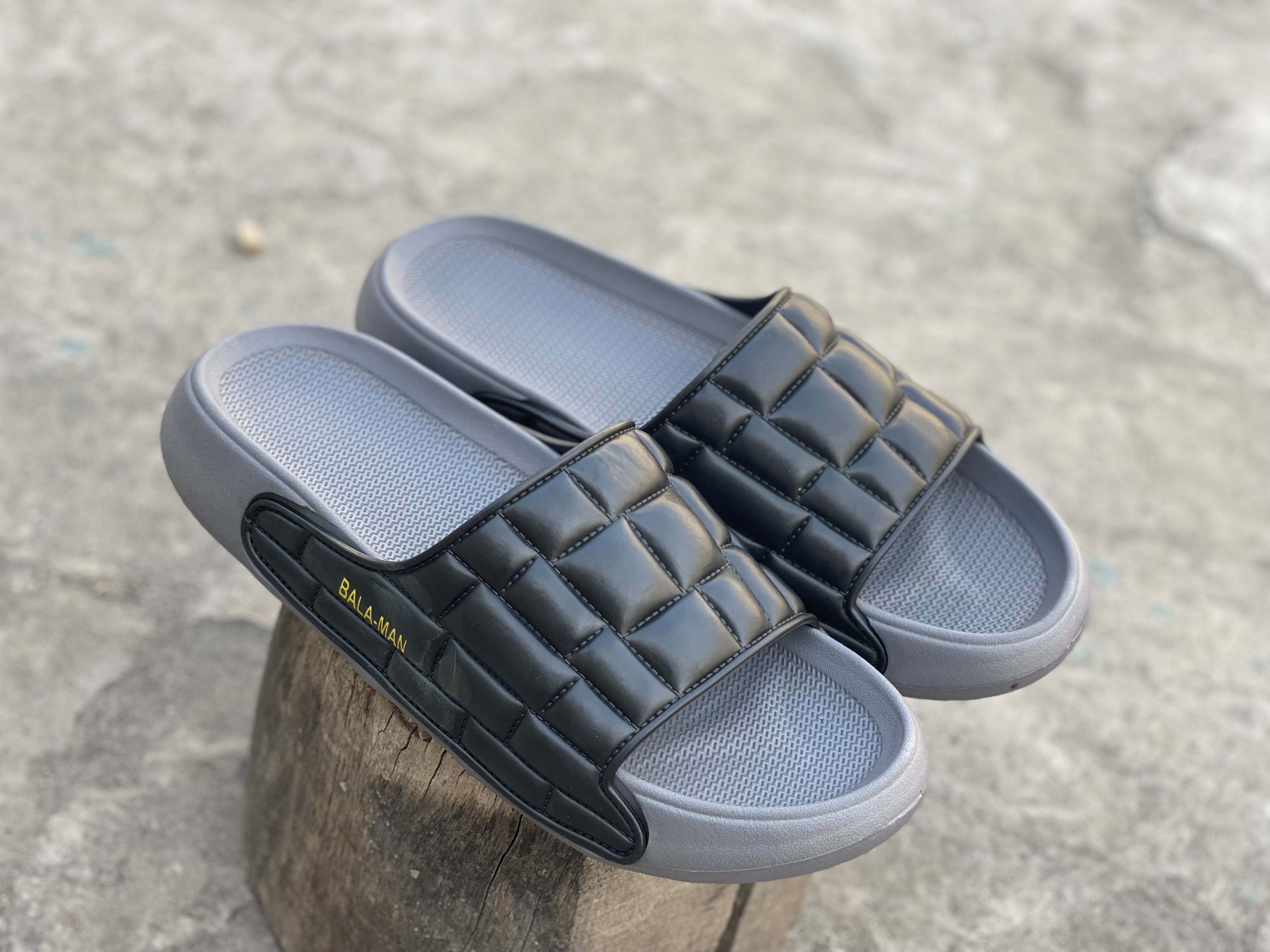 Ballmain Charcoal Elite Slides BES-1144