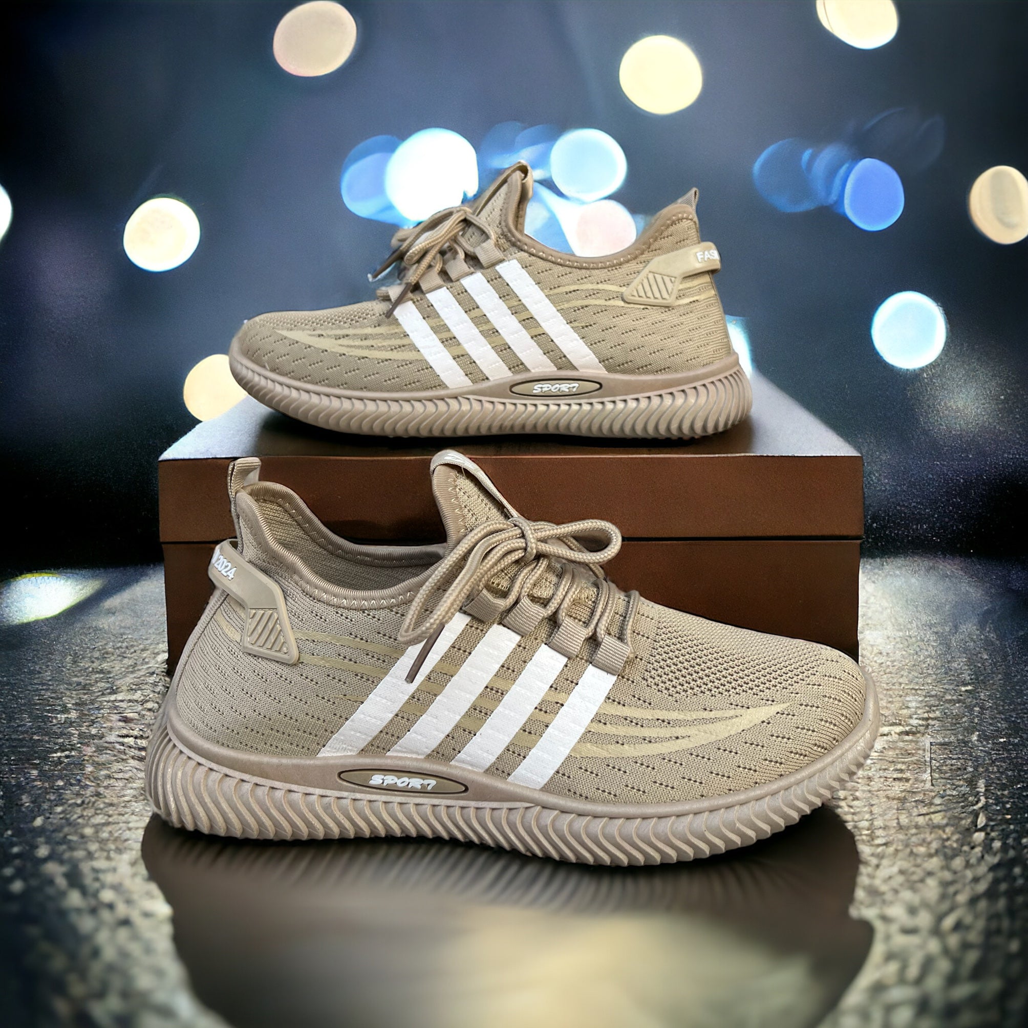 Beige Stripes Yeezy SY-7676