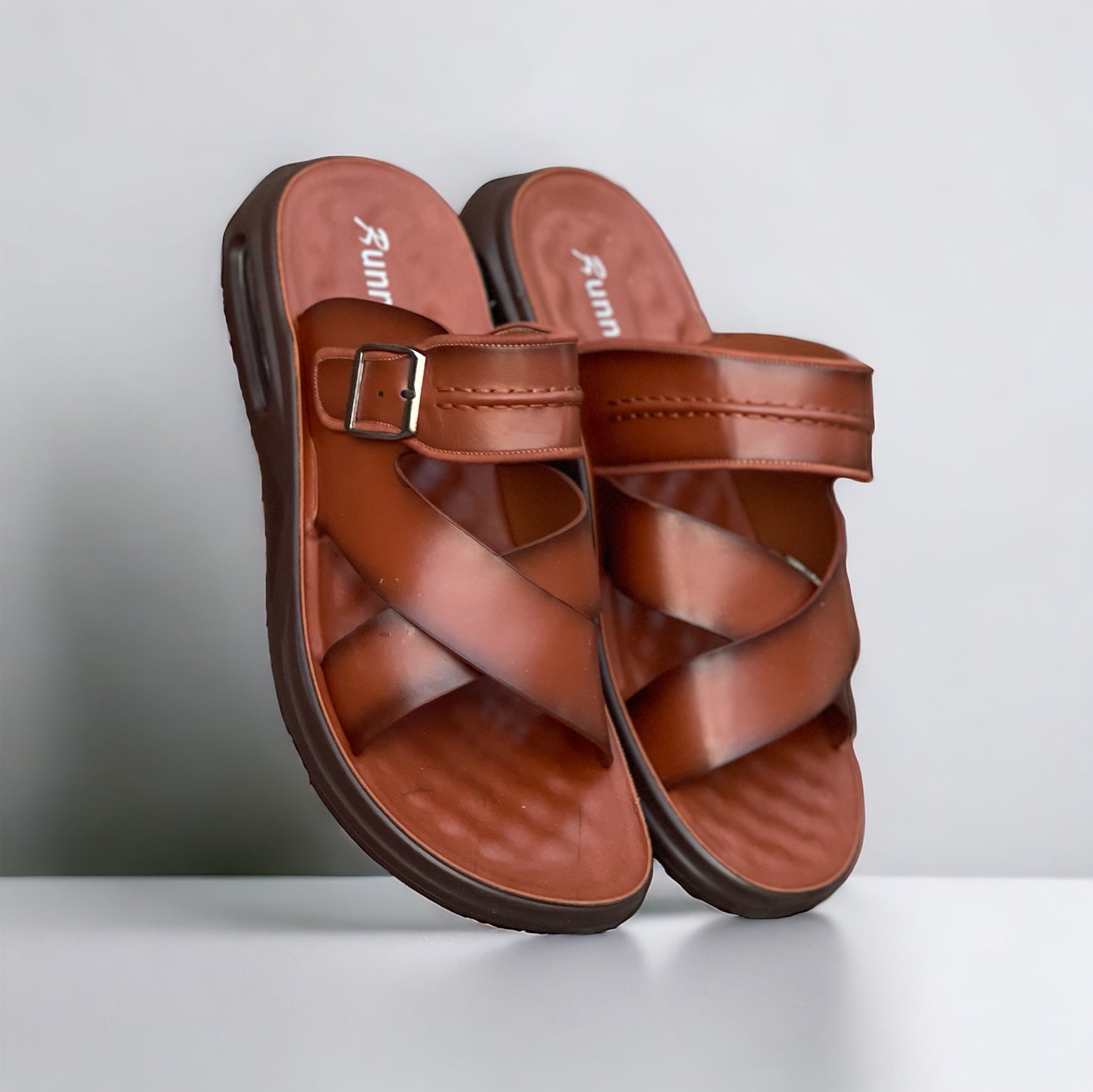 100% Medicated Air-Cooled Mustared Chappal - AC091