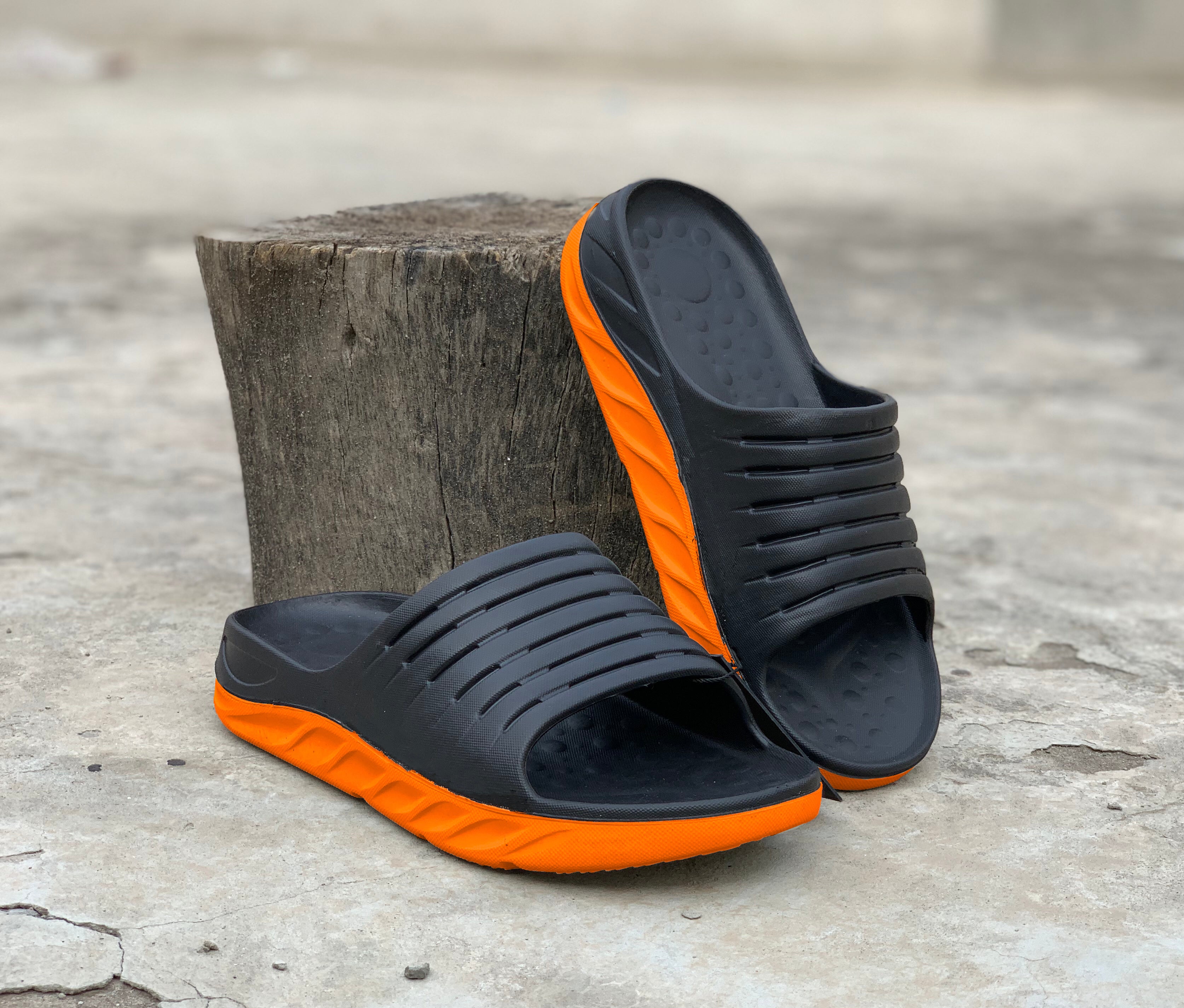 Orange - Black Pearl-Pool Medicated Slipper