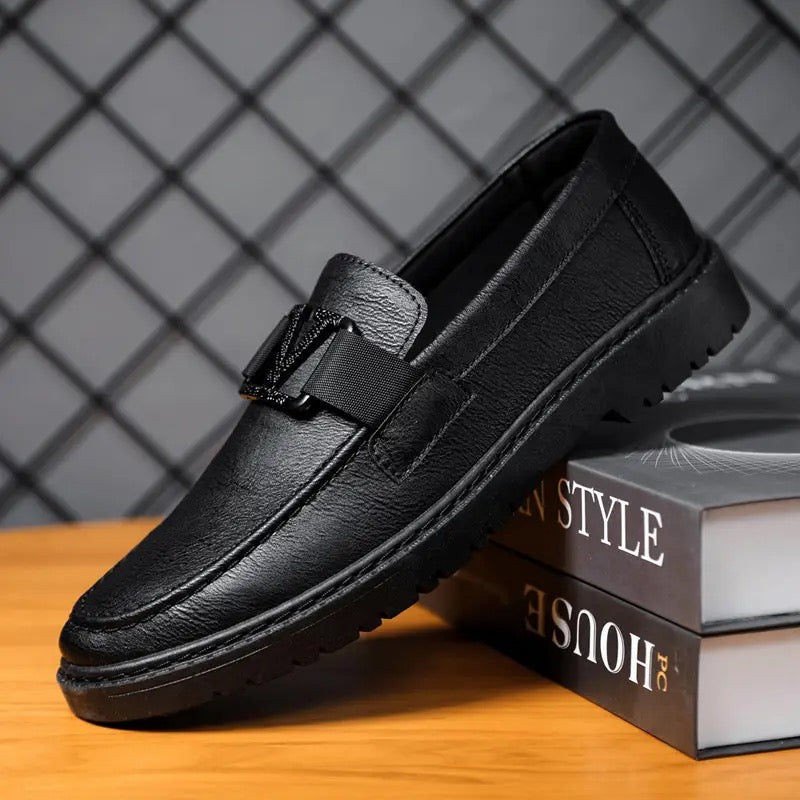 Black LV Cave Loafers CL- 300