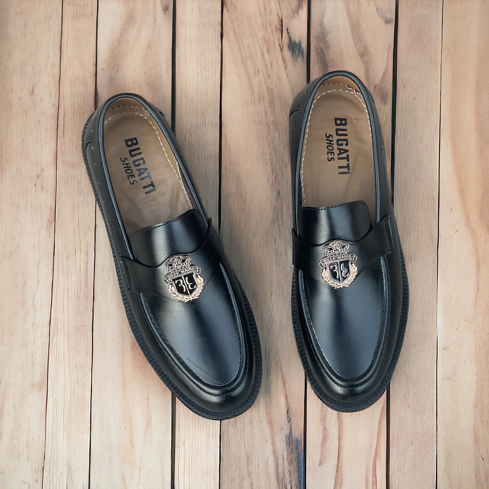 Black Billionaire Patent Loafers BL-655