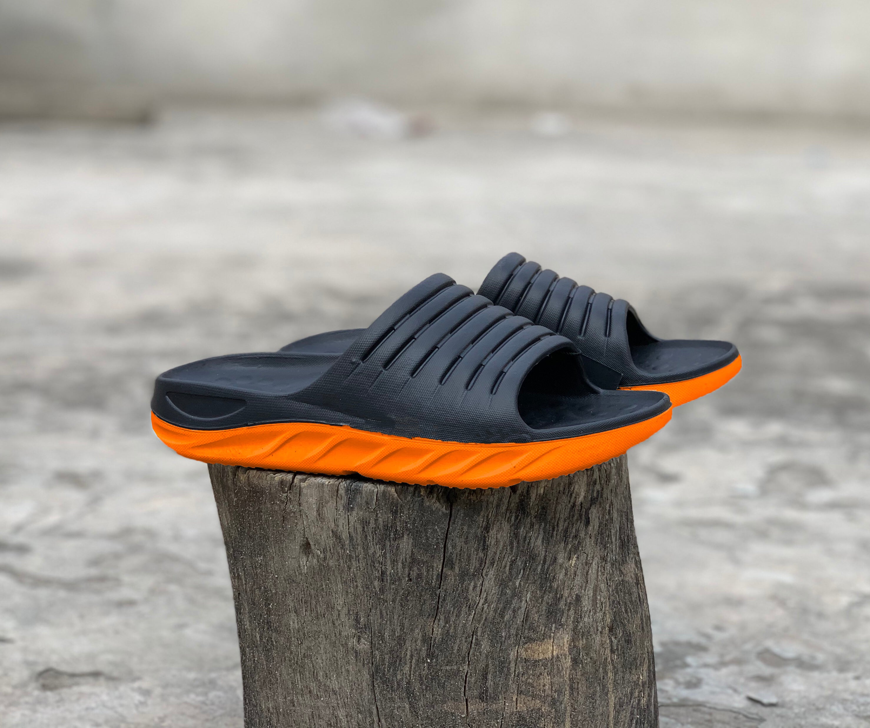 Orange - Black Pearl-Pool Medicated Slipper