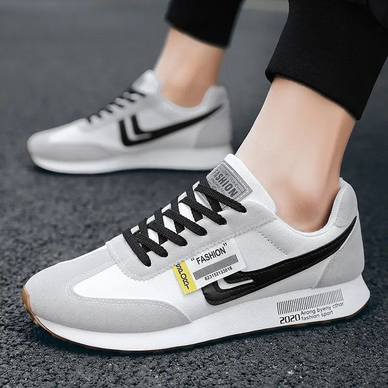 Imported Steadfast White Black Sports Sneaker