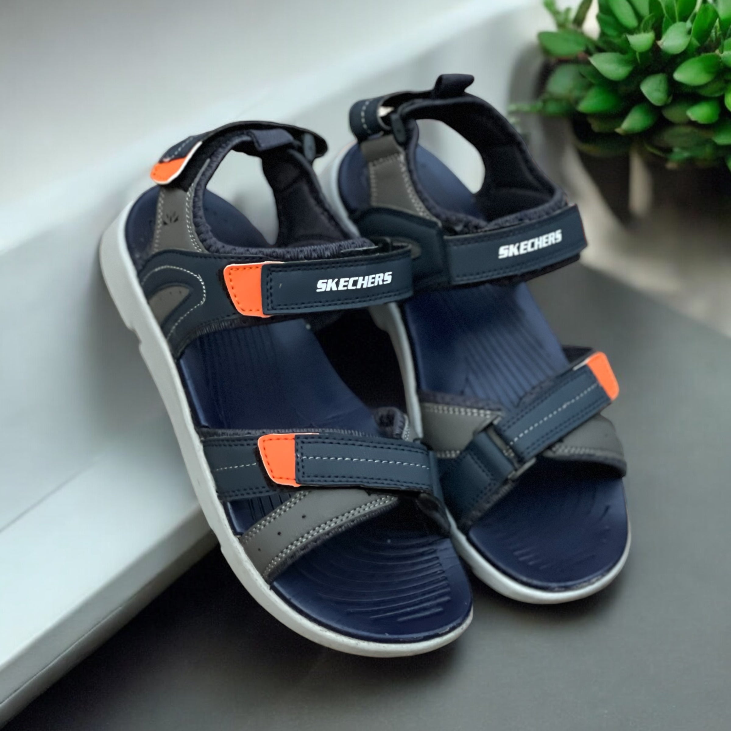 Navy Cross Sk-cher Sandal FSS-90