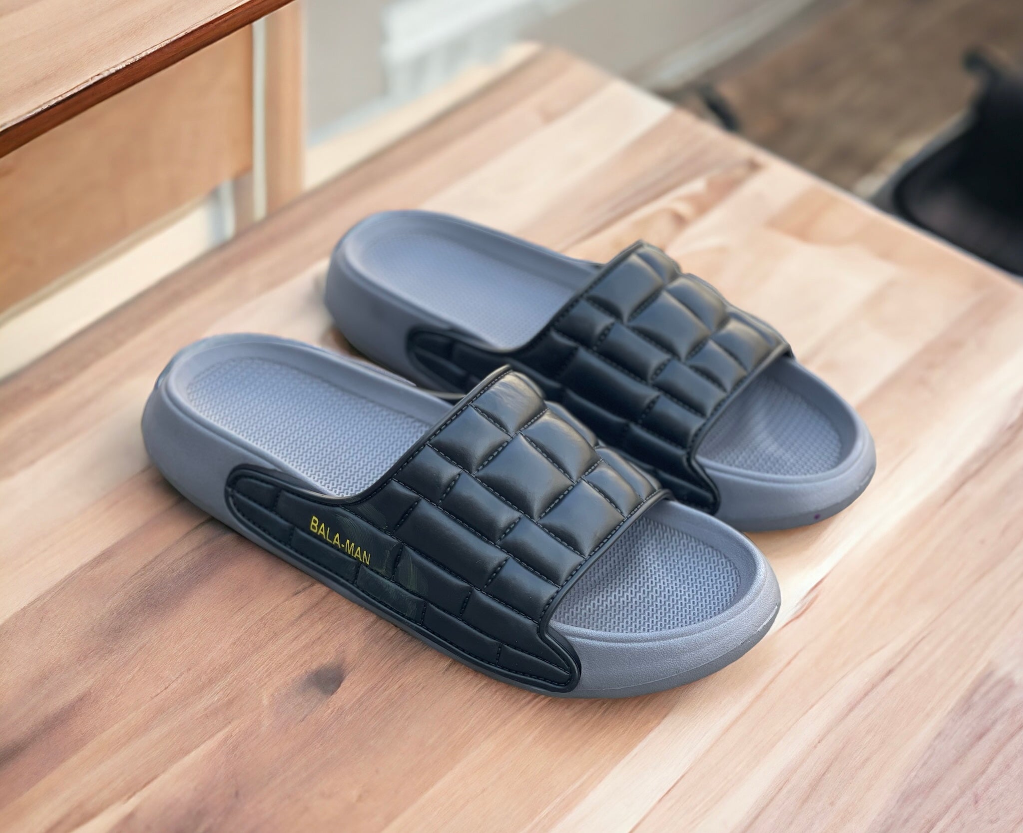 Ballmain Charcoal Elite Slides BES-1144