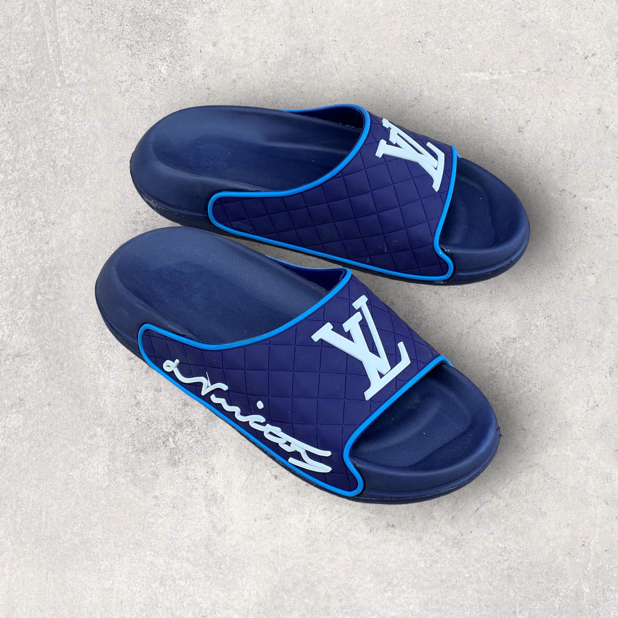 Medicated Blue L-V Soft Sole Slides LSS-3301