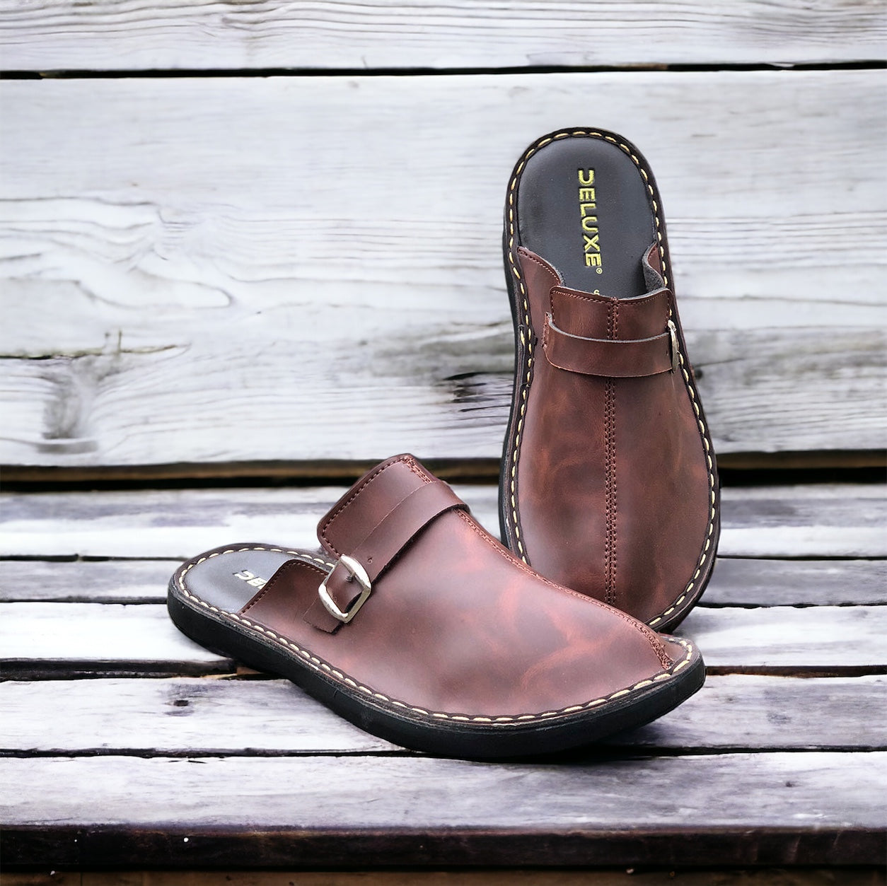 New Original Brown Comfort Shoes - Slipper (SS-2200)