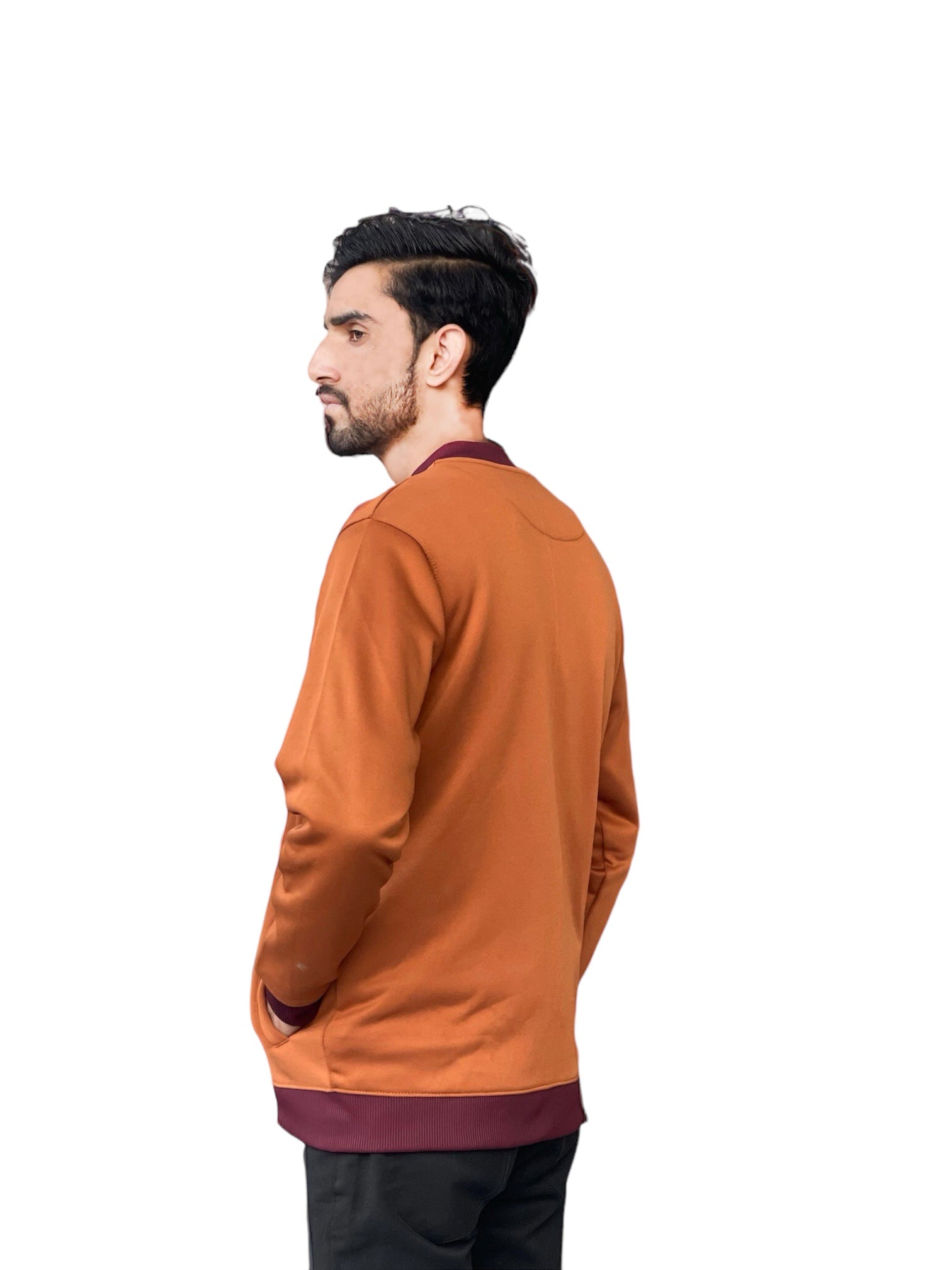 Sleeves Fleece Jacket - Camel