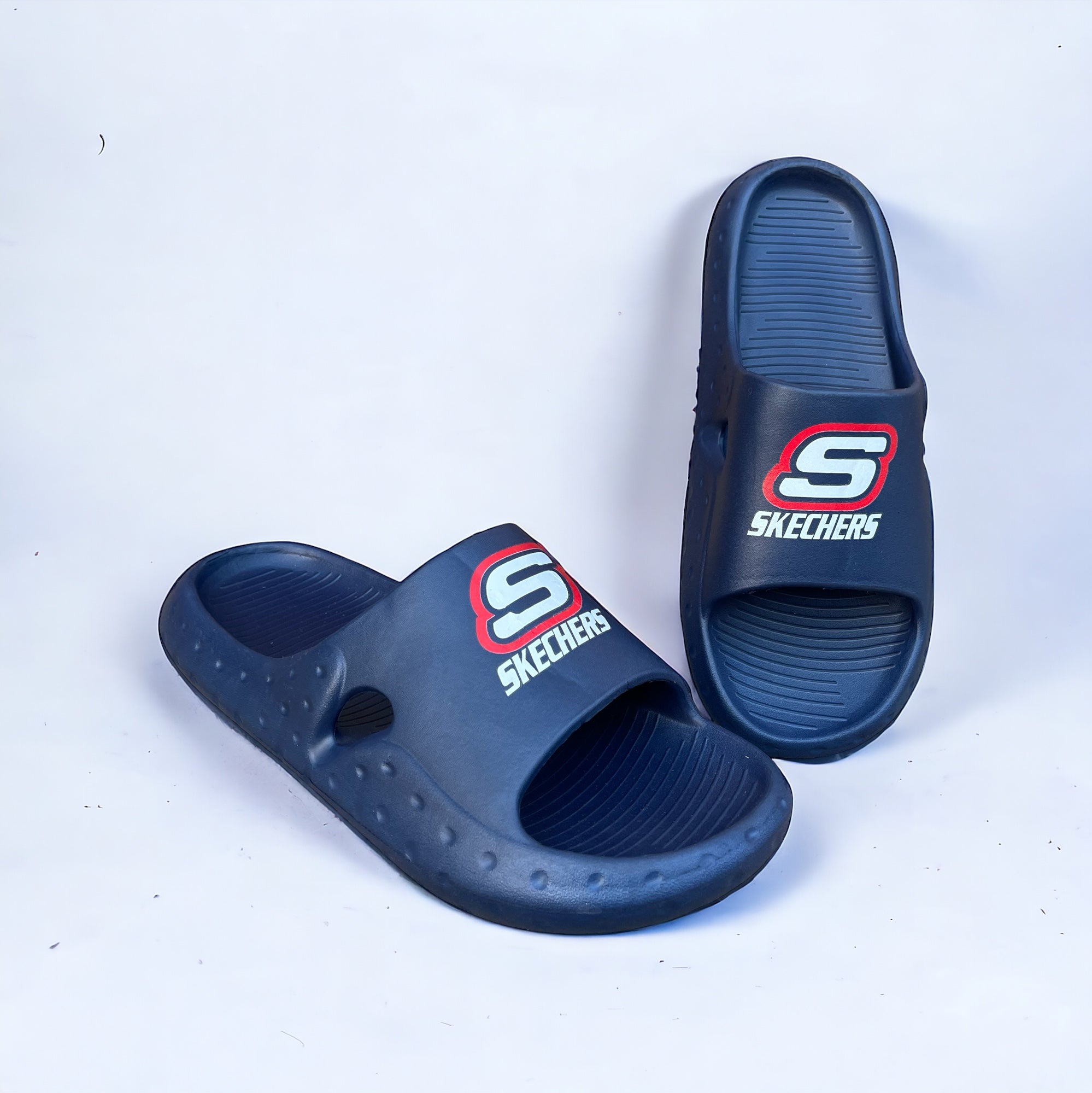 Blue Sk-chers Slides Euro SE-118