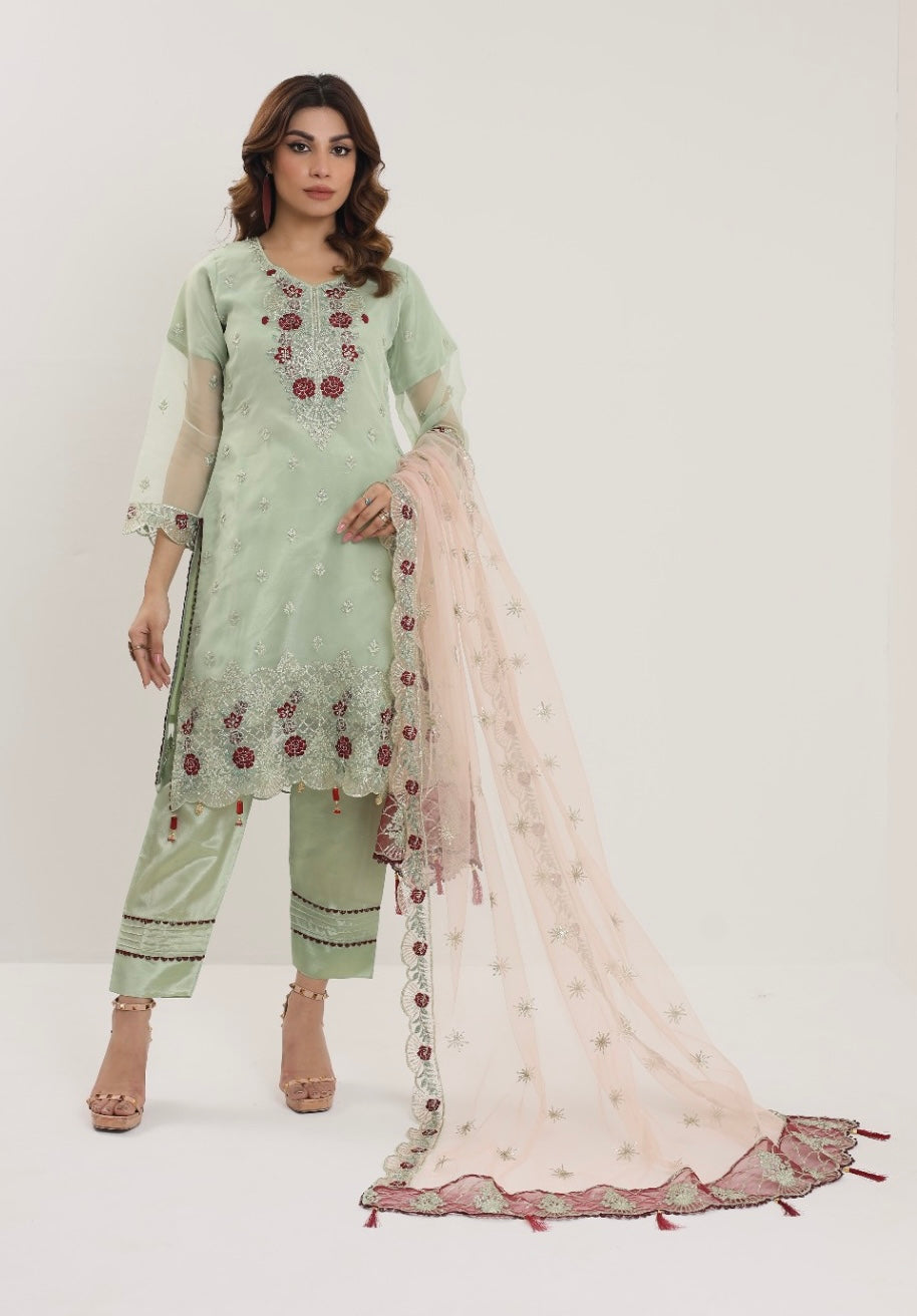 Pistachio Style Saga Unstitched Suit 2179