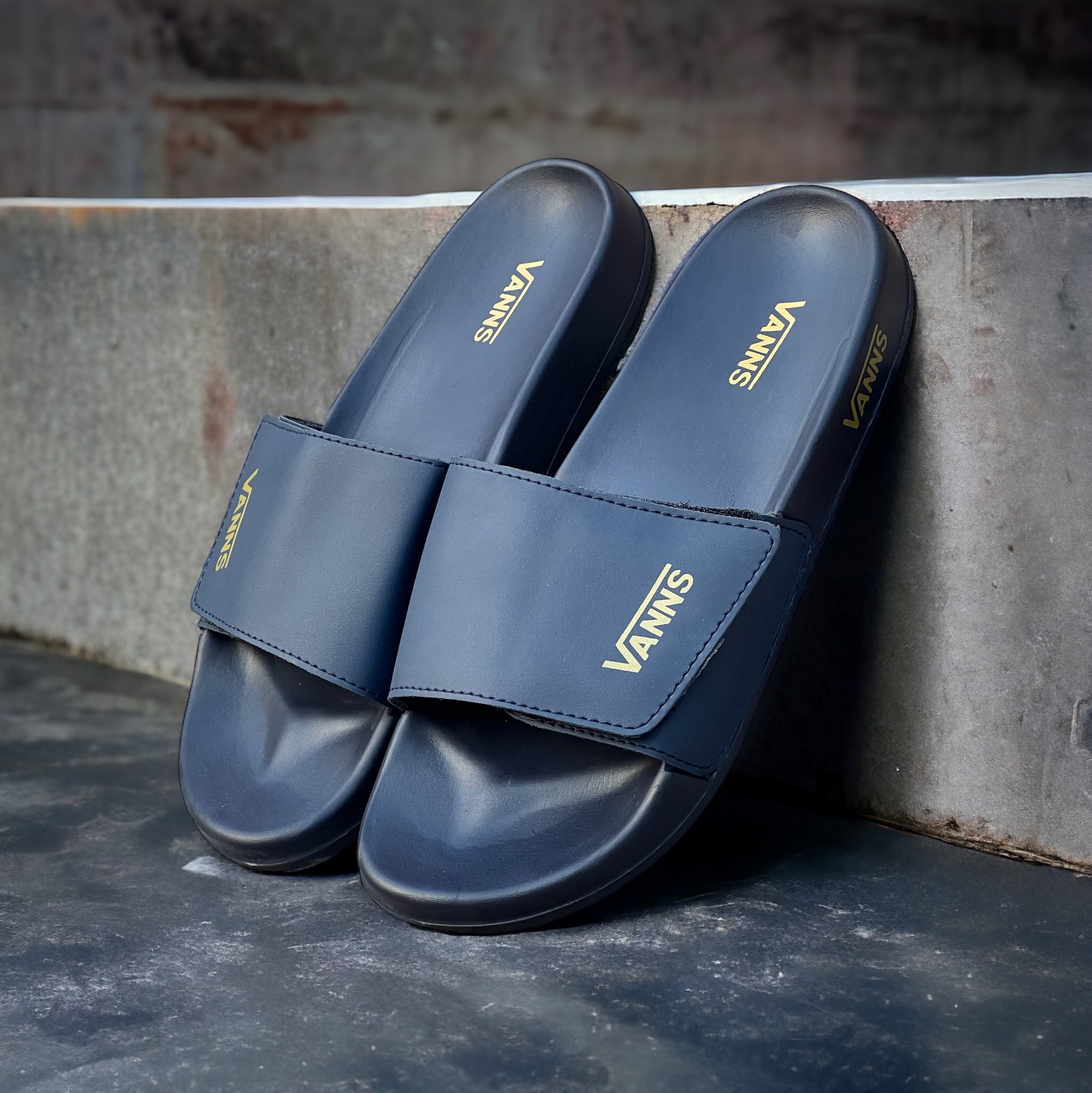 VANS BLUE SLIDES VN-77