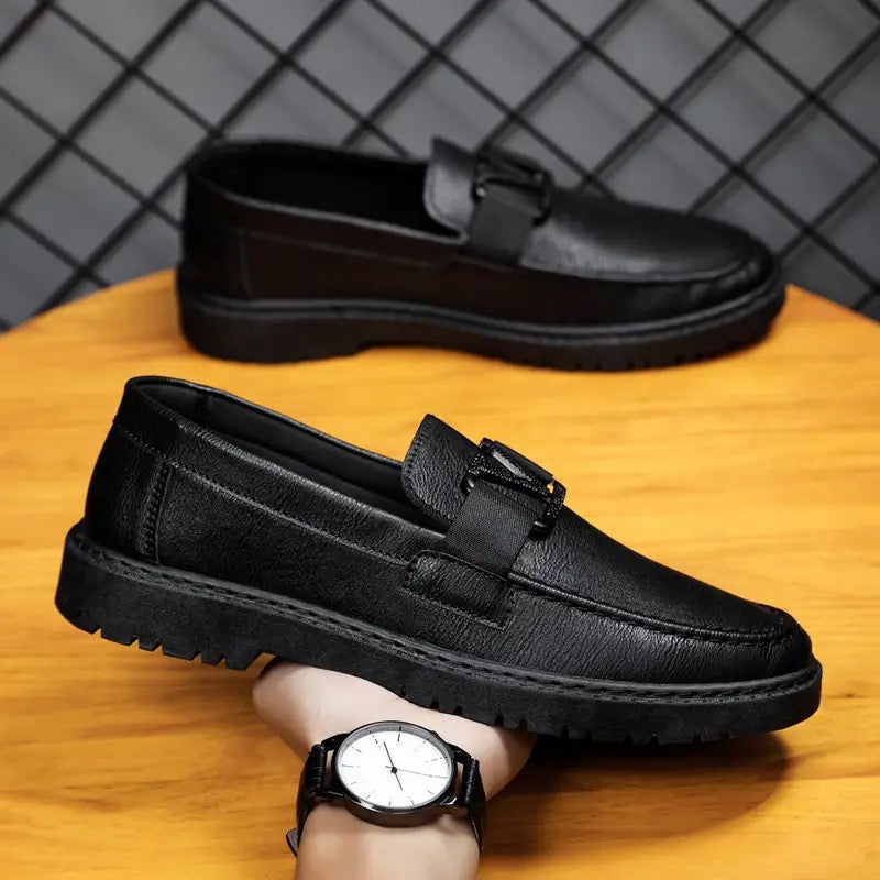 Black LV Cave Loafers CL- 300