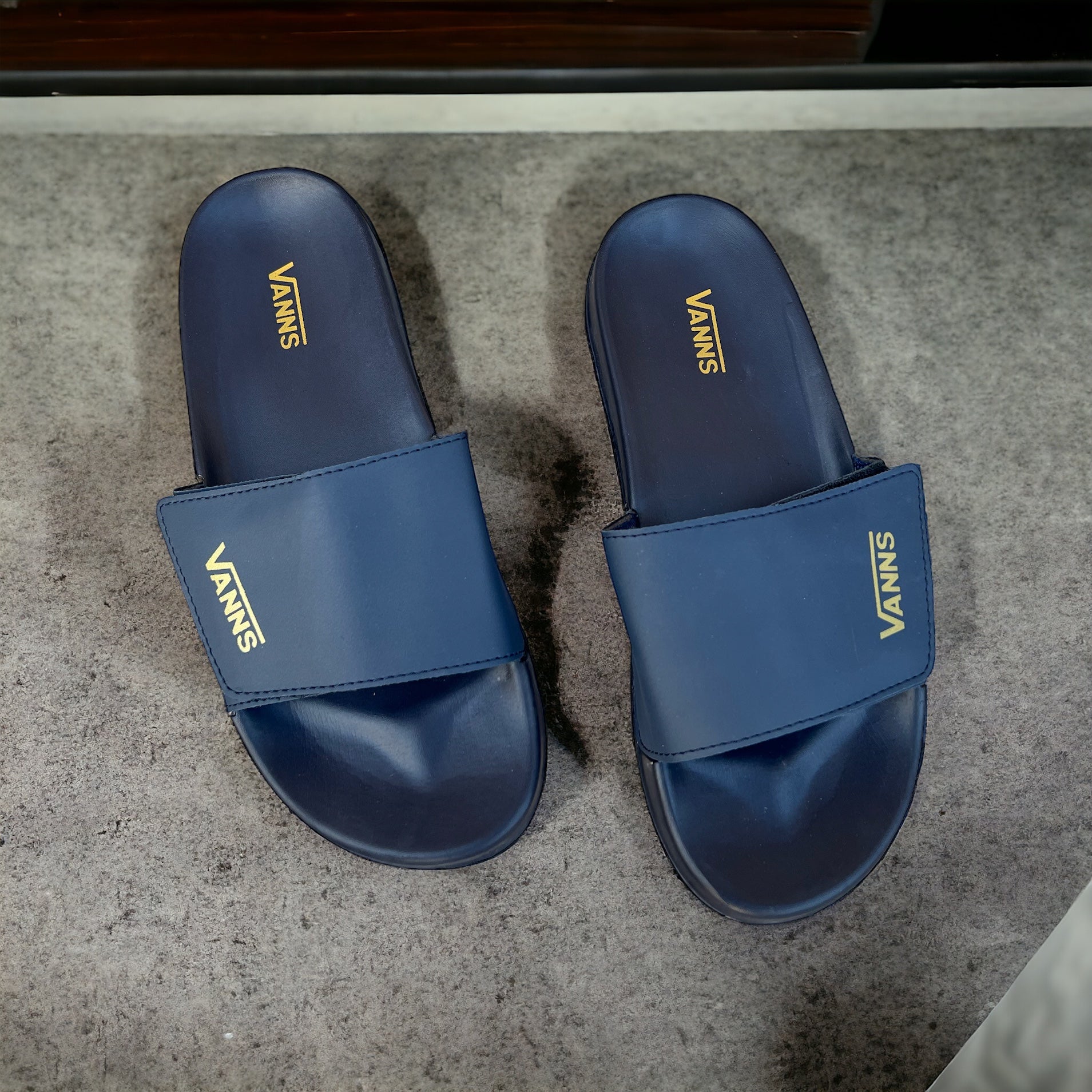 VANS BLUE SLIDES VN-77