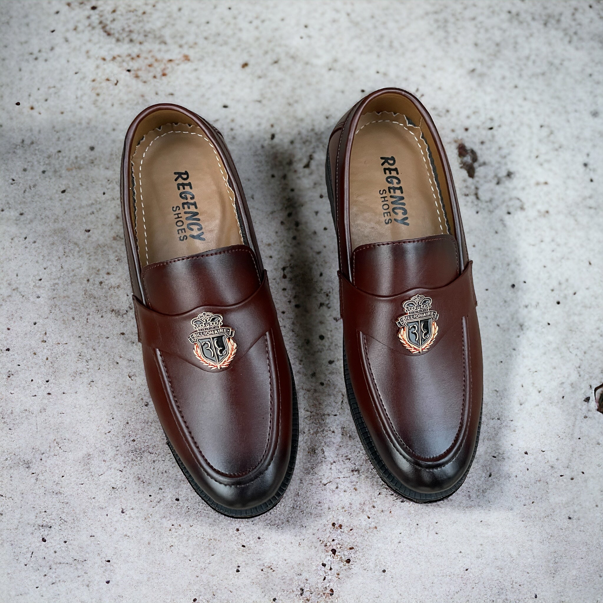 Brown Billionaire Patent Loafers BL-700