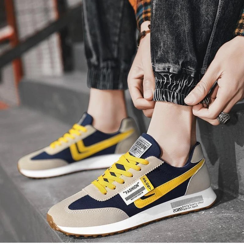 Imported Steadfast Yellow Black Sports Sneaker