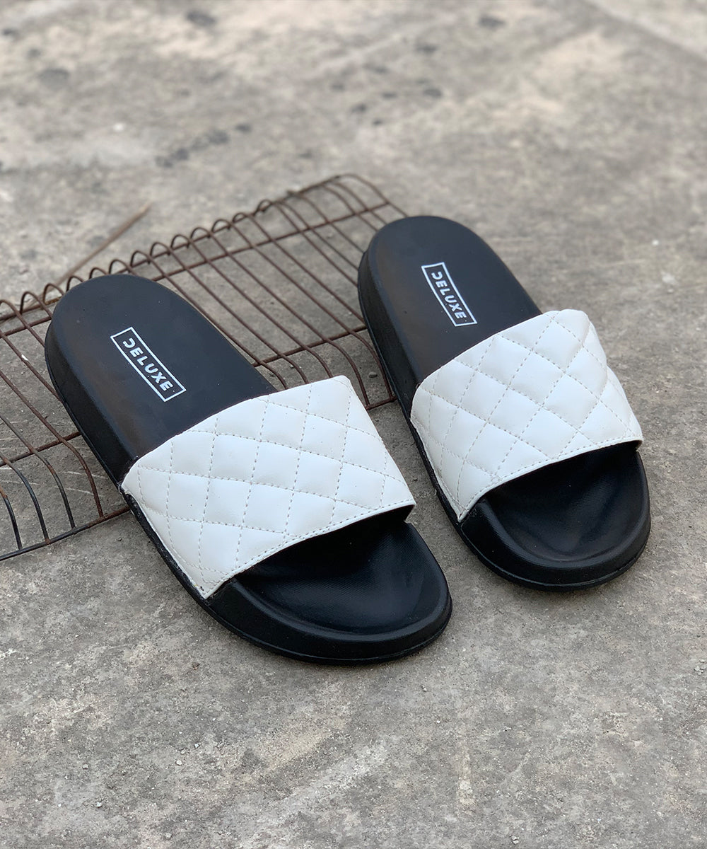 White Vibes Women Slippers LS-111