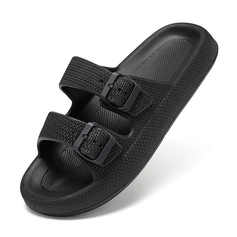 New EVR SOFT - BLACK - Zag Slippers 001