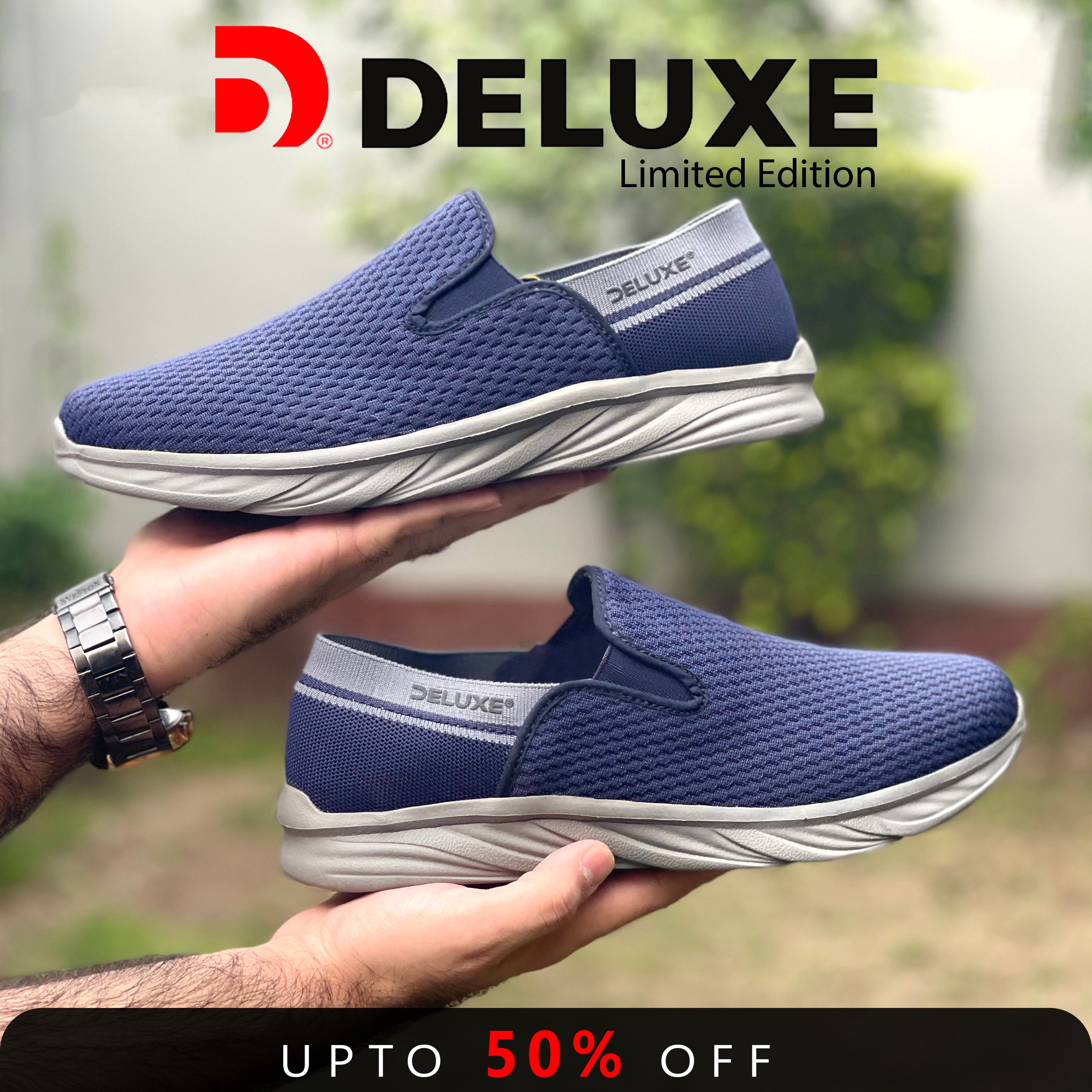 Blue Deluxe Stiff Loafers LF-007