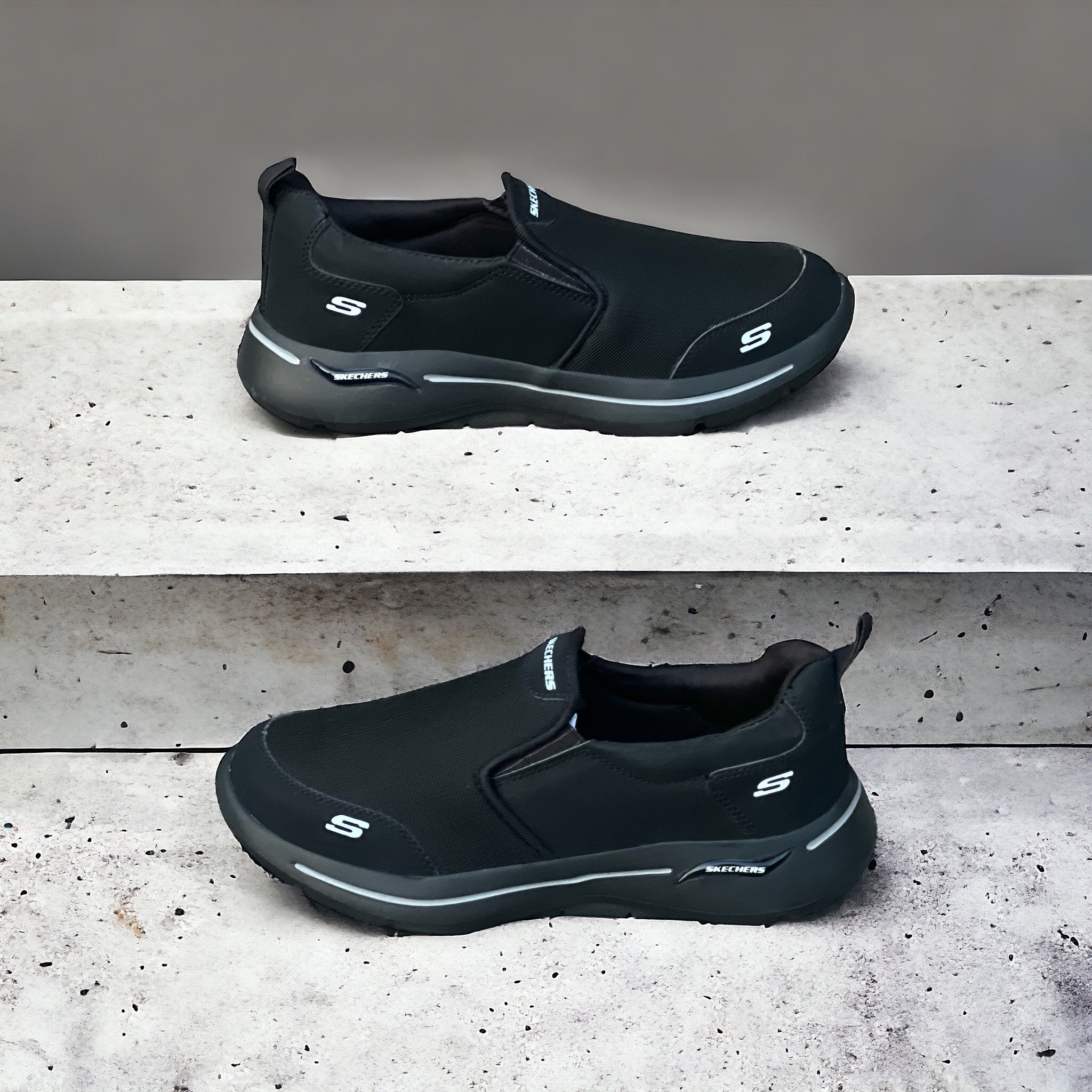 New All Black  SSS-SKHR  Shoes - SR23