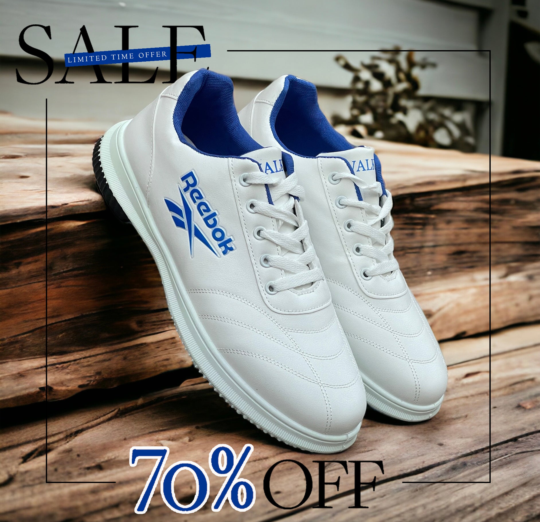 White-Blue RBK SNEAKERS RB-800