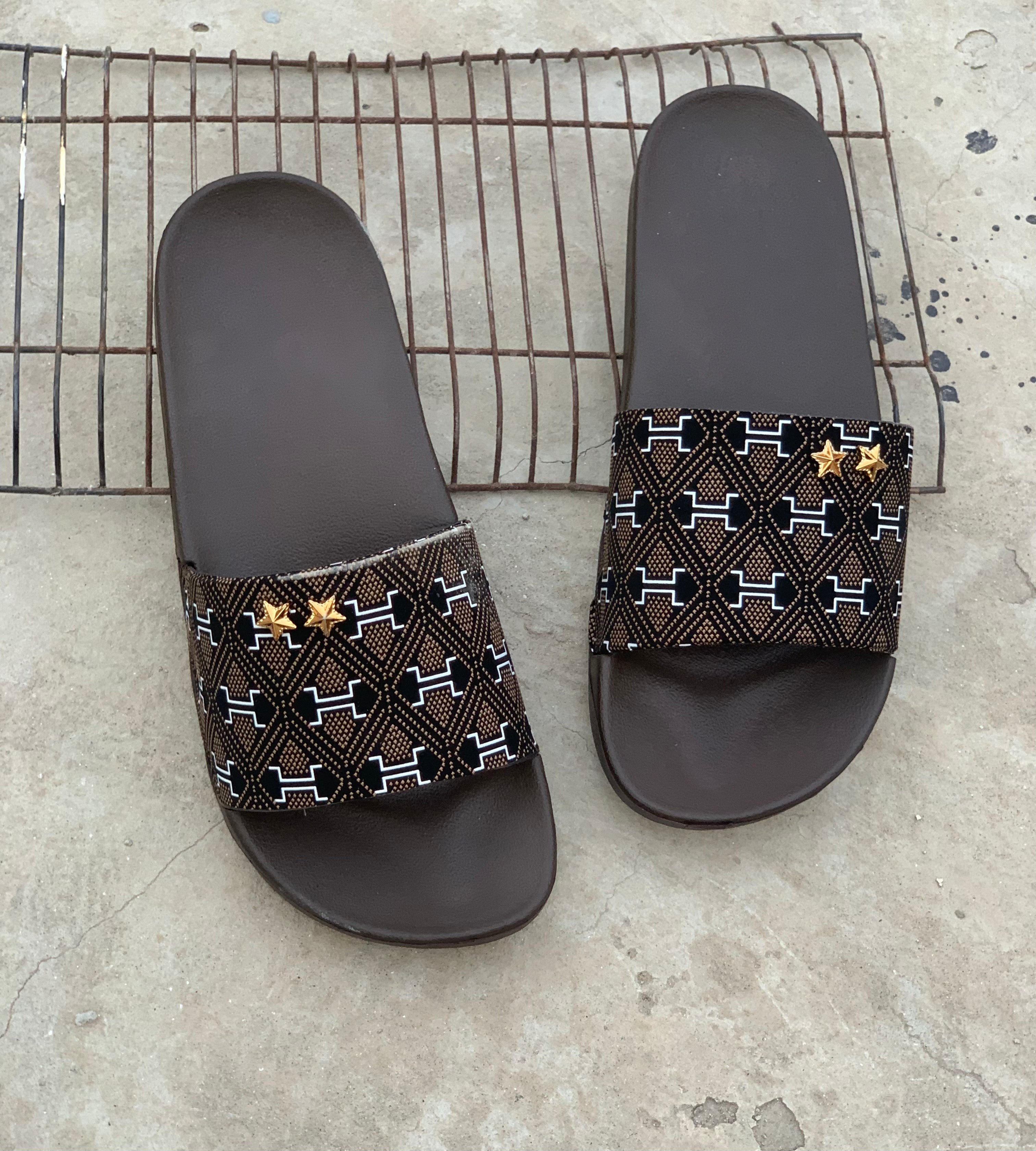 Ladies Brown - Star Soft Slide BSS-1002