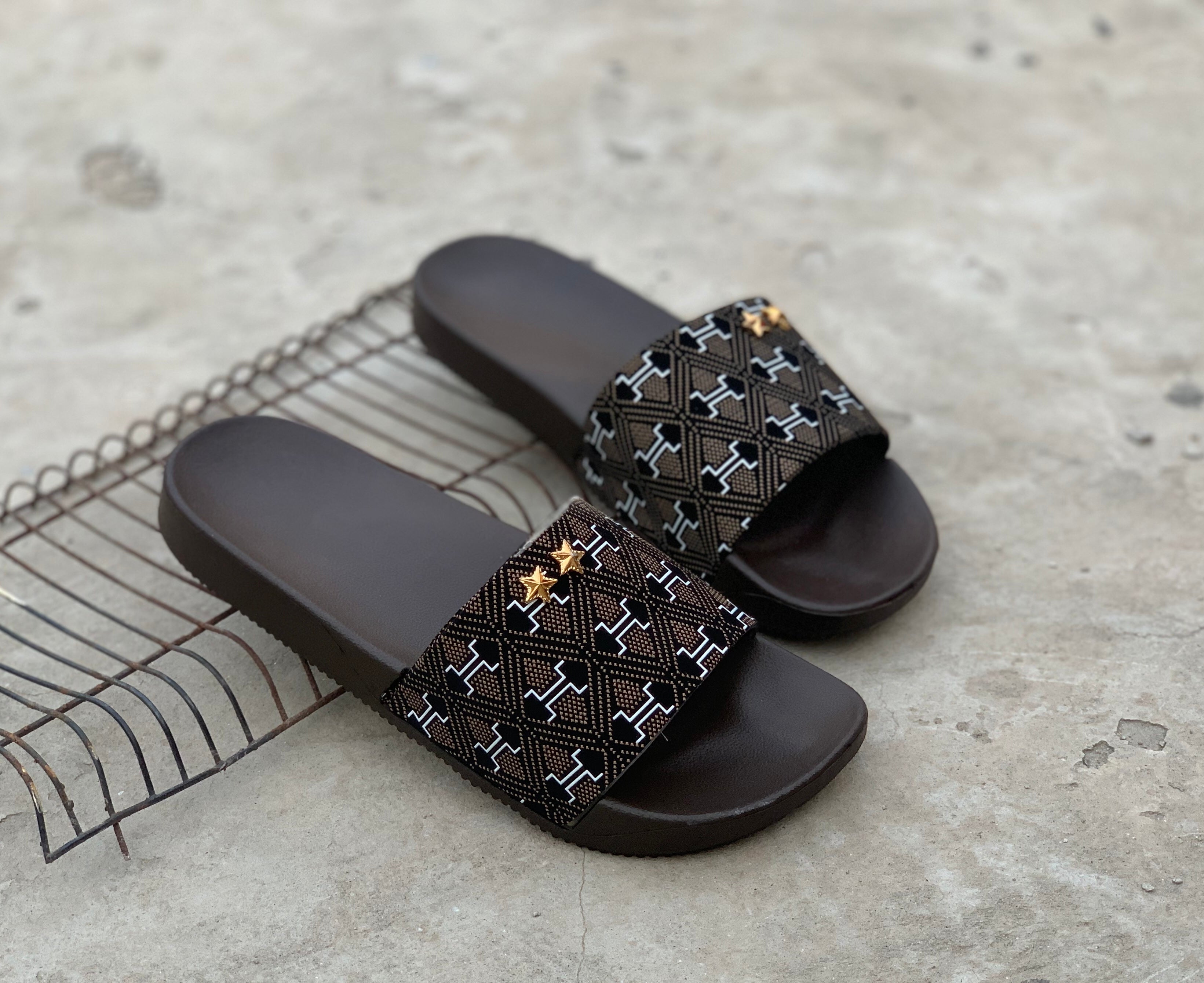 Ladies Brown - Star Soft Slide BSS-1002