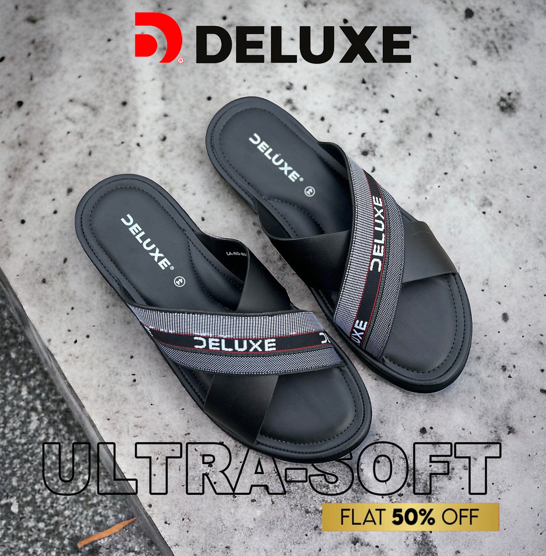 New Black Cross - Delux Softy Chappal - CD2