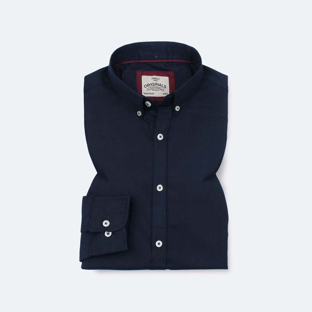 Navy Blue Oxford Shirt