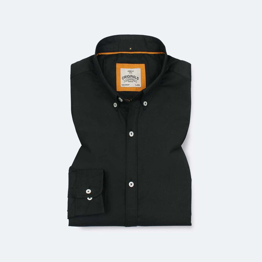 Jet Black Oxford Shirt