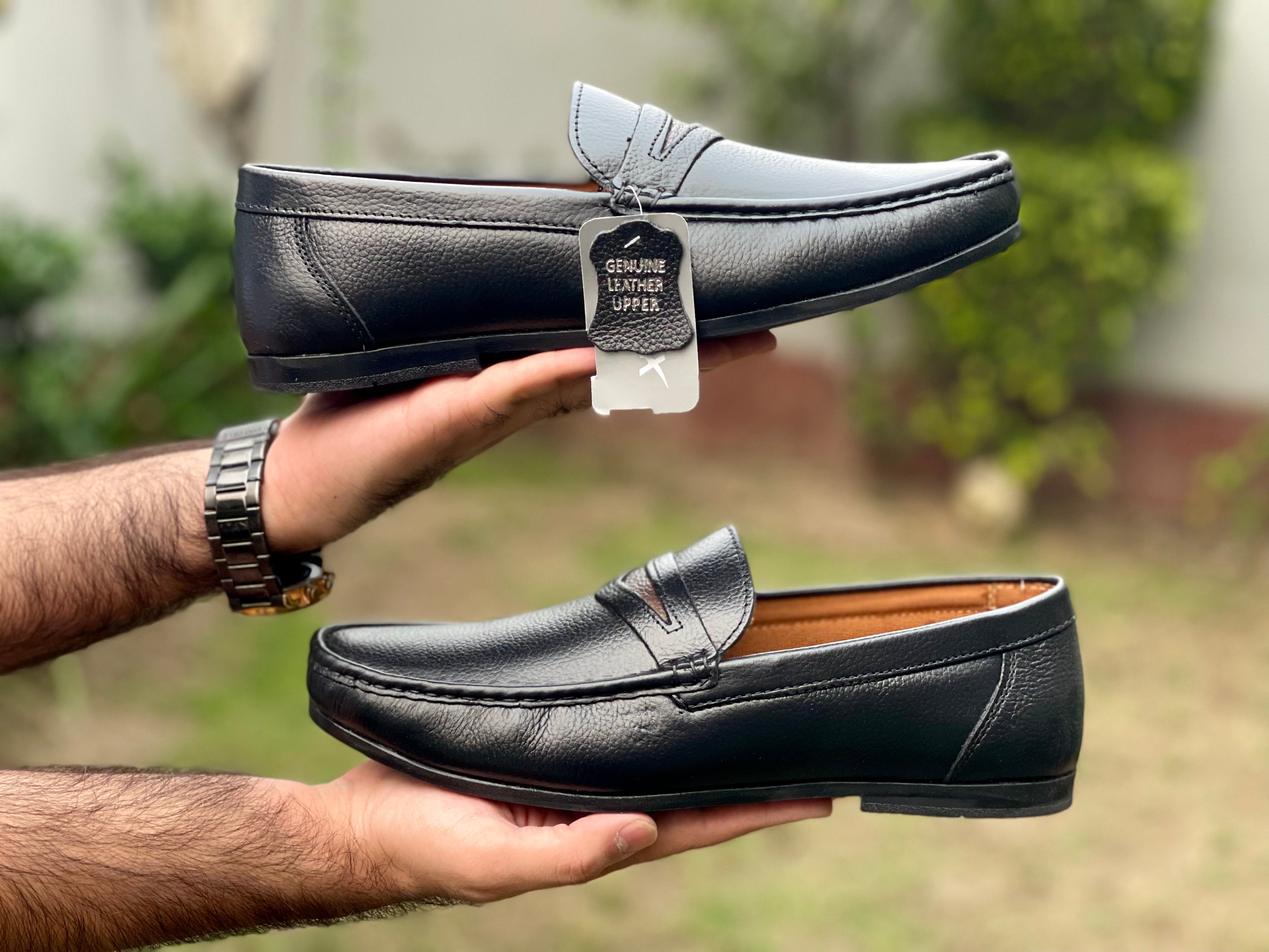 Pure Leather - Black Diamond X Ways - Loafers FL-0909