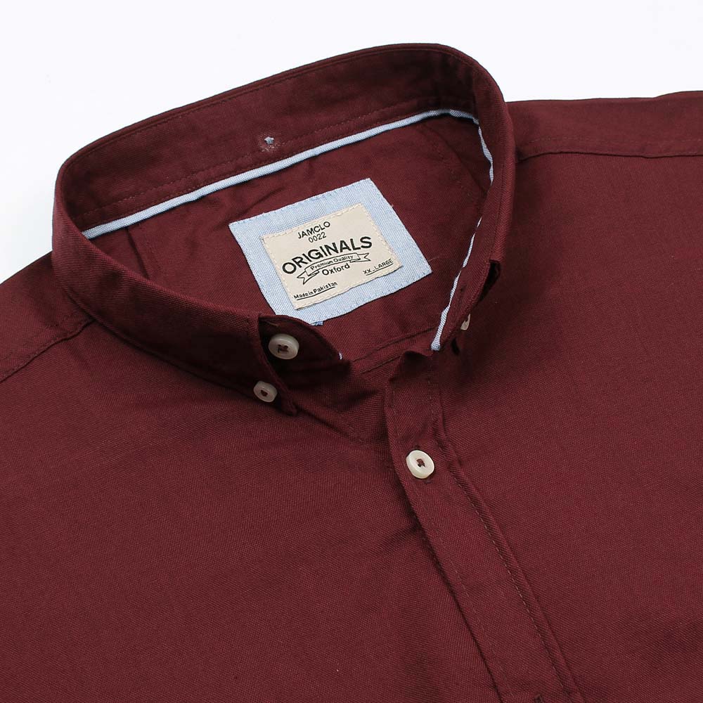 Marron Oxford Shirt