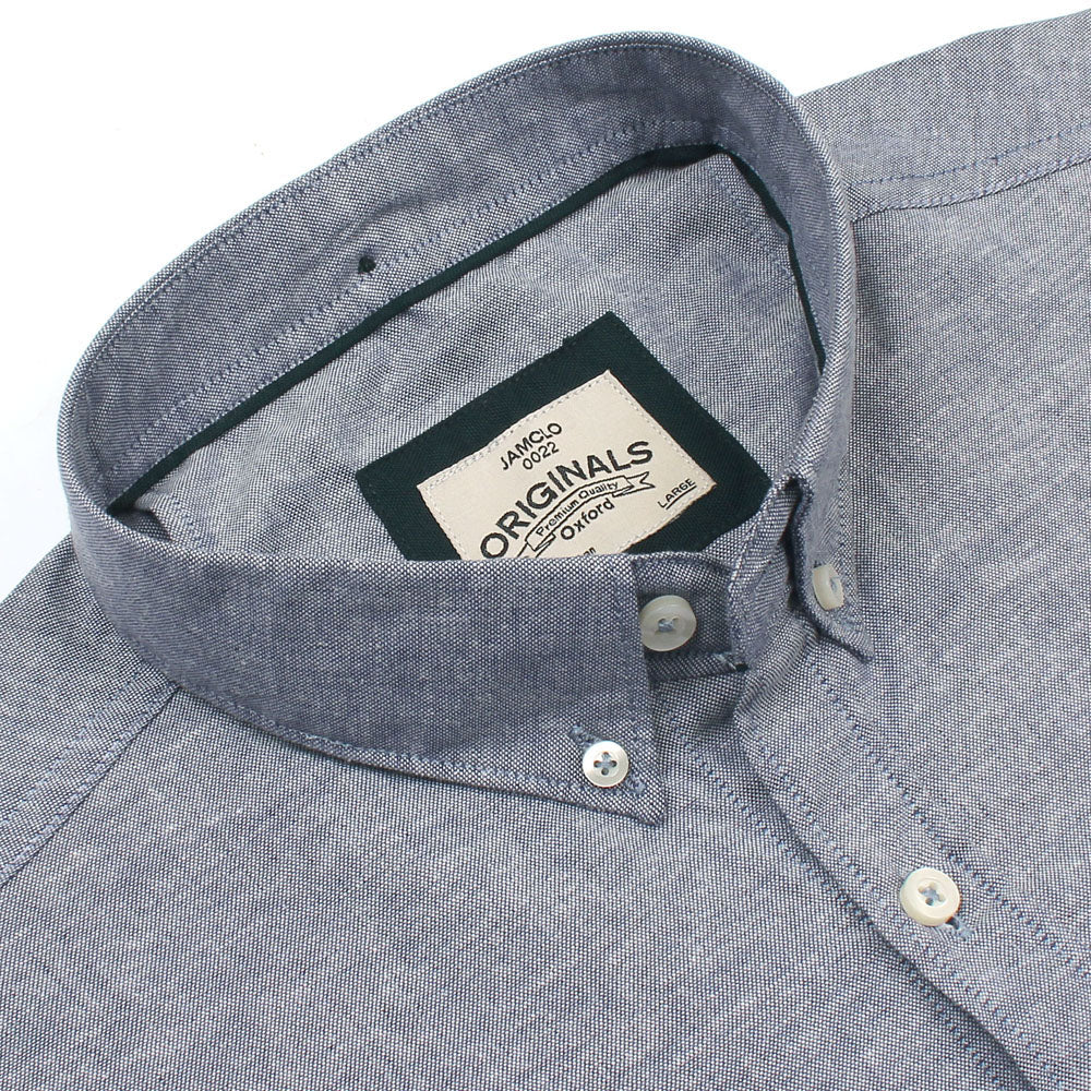 Double Tune Light Grey Oxford Shirt