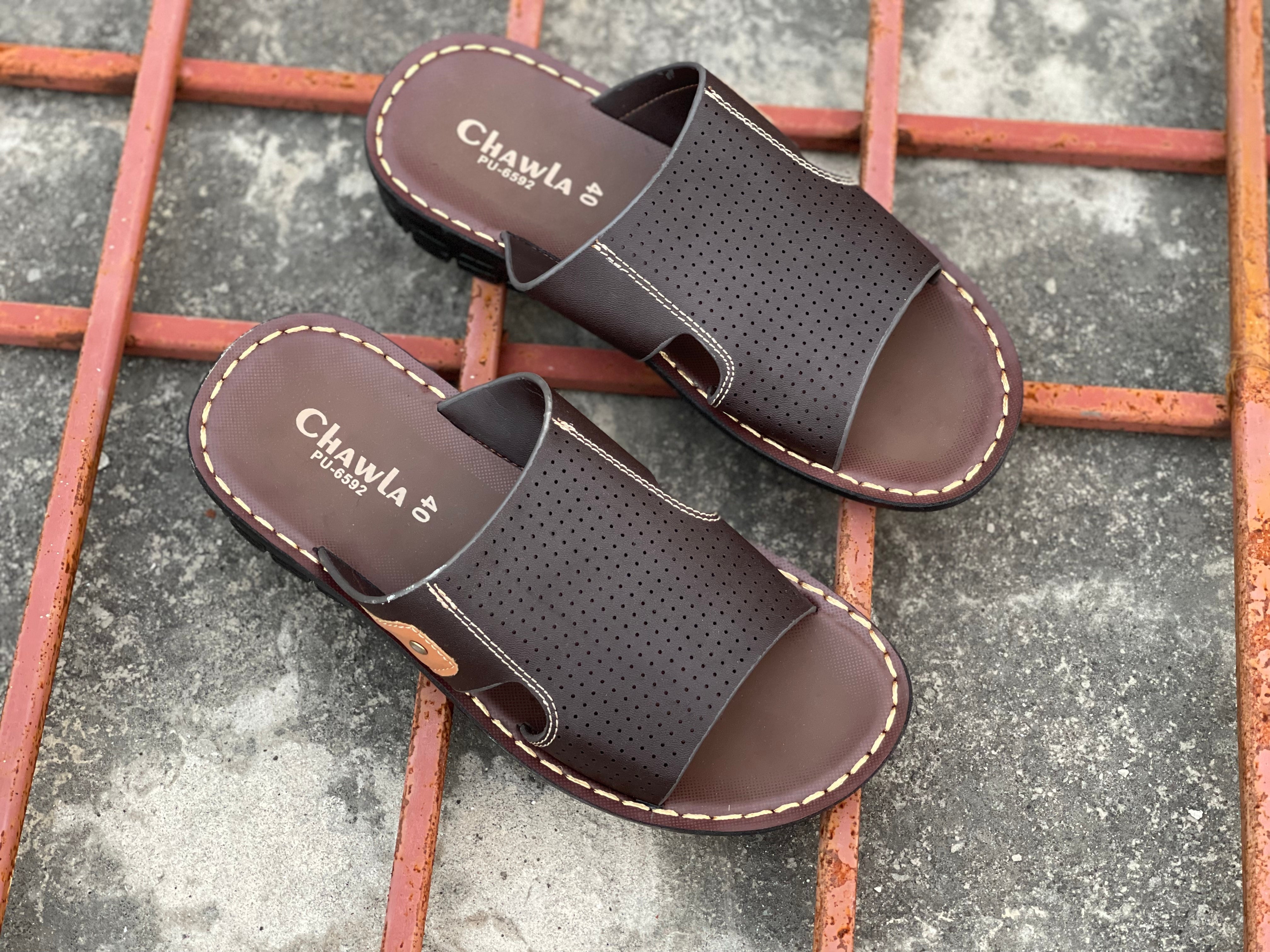 Dark Brown - Lays Dots - Softy - Chappal LB-95