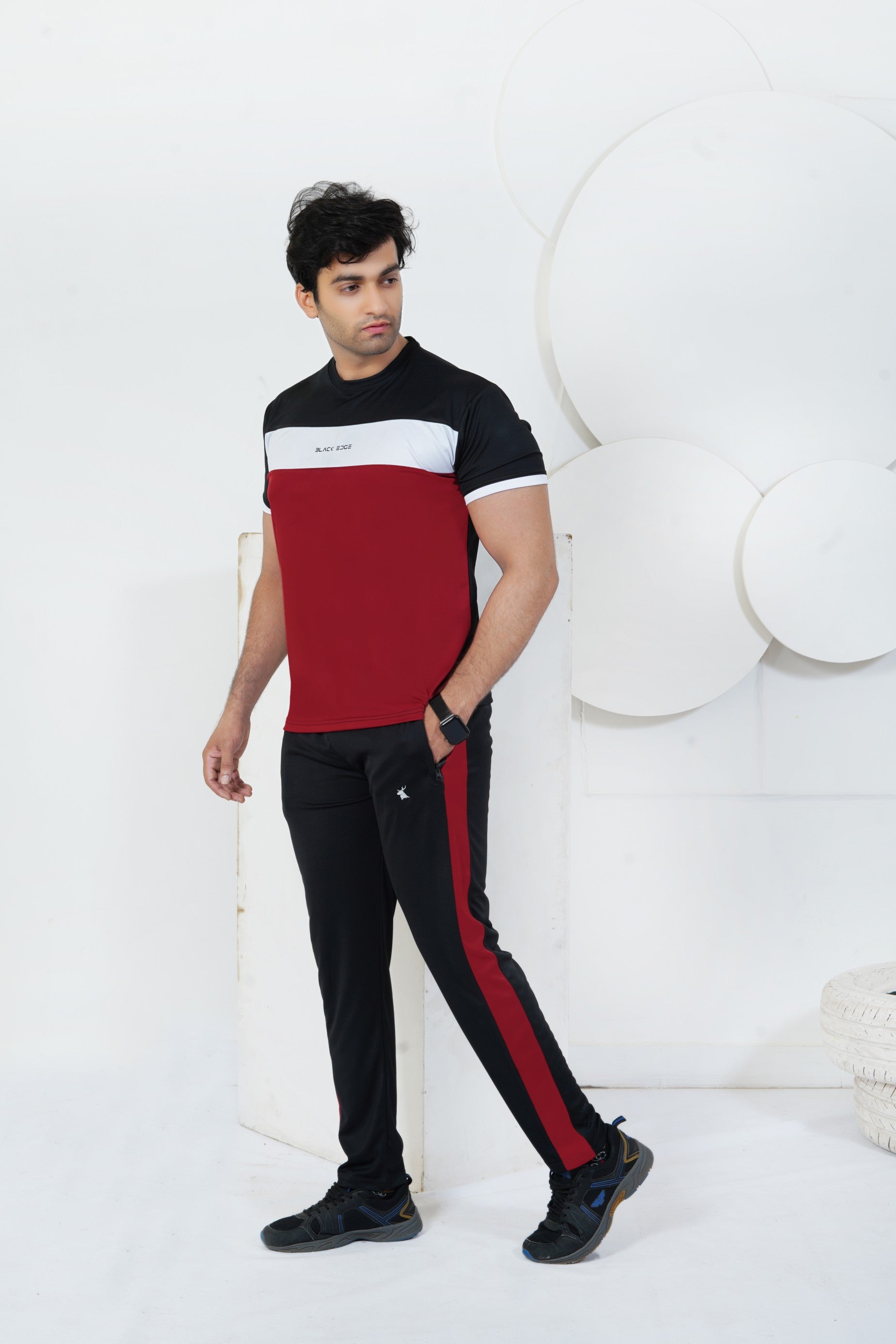 Black Multi Signature Dry-Fit Tracksuit ( BE-M01 )