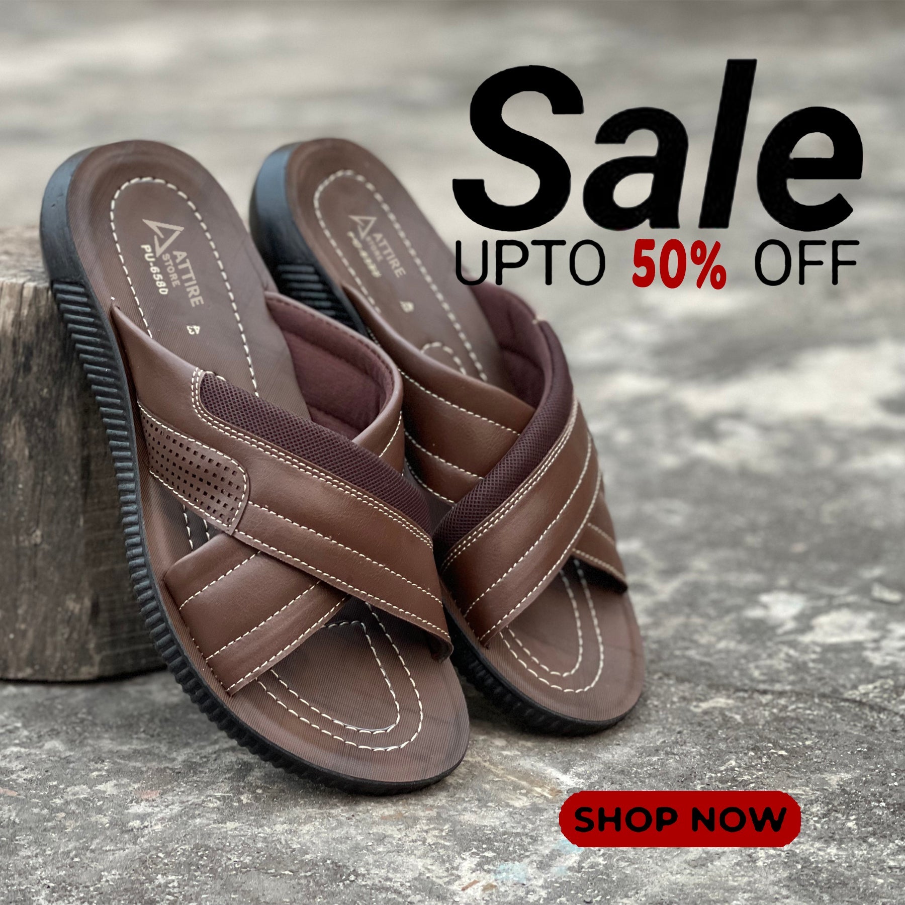 Dark Brown - Cross Runs - Softy - Chappal RN-155