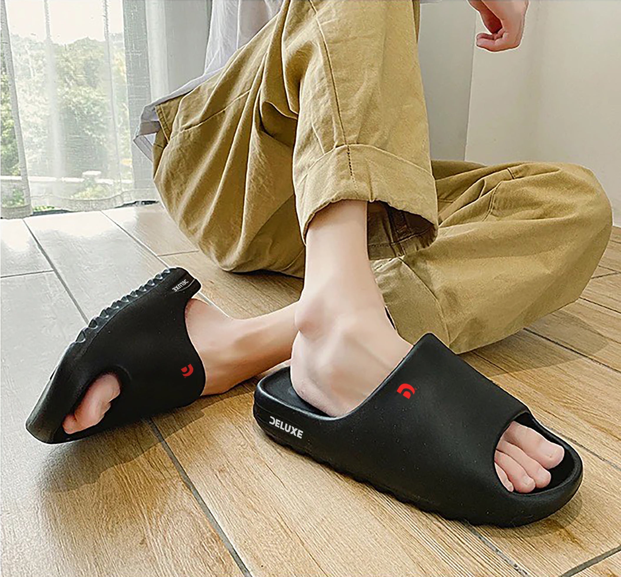 Summer Cool - Men Slipper - Black Color