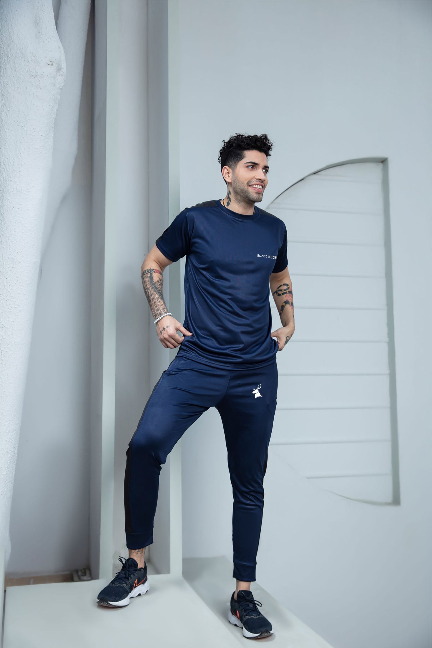 Premium Black Edge Navy Dry-fit ( BE-M06 )