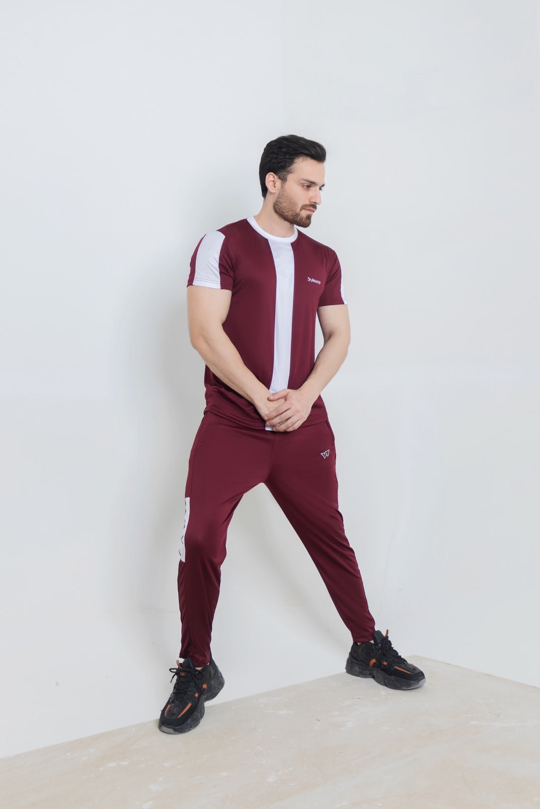 Maroon Stage Ways Tracksuit