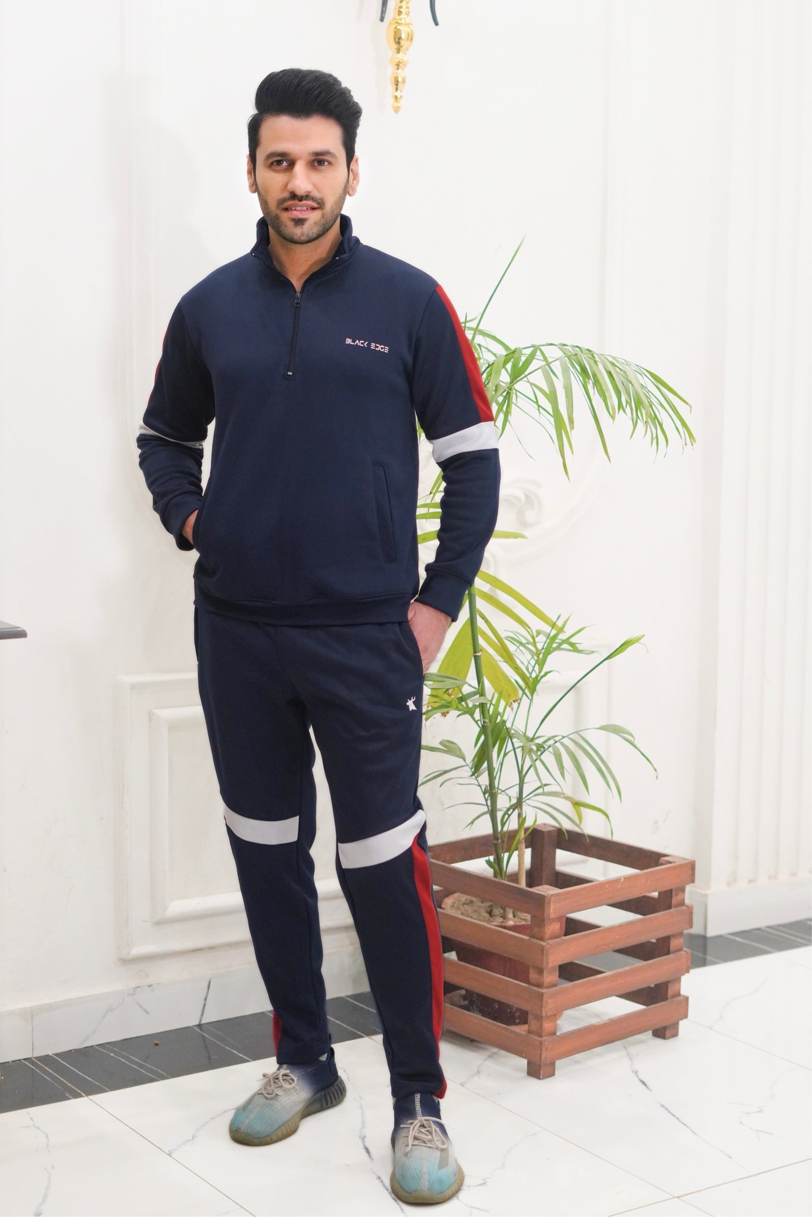 NEW NAVY BLUE DEEDS TRACKSUIT