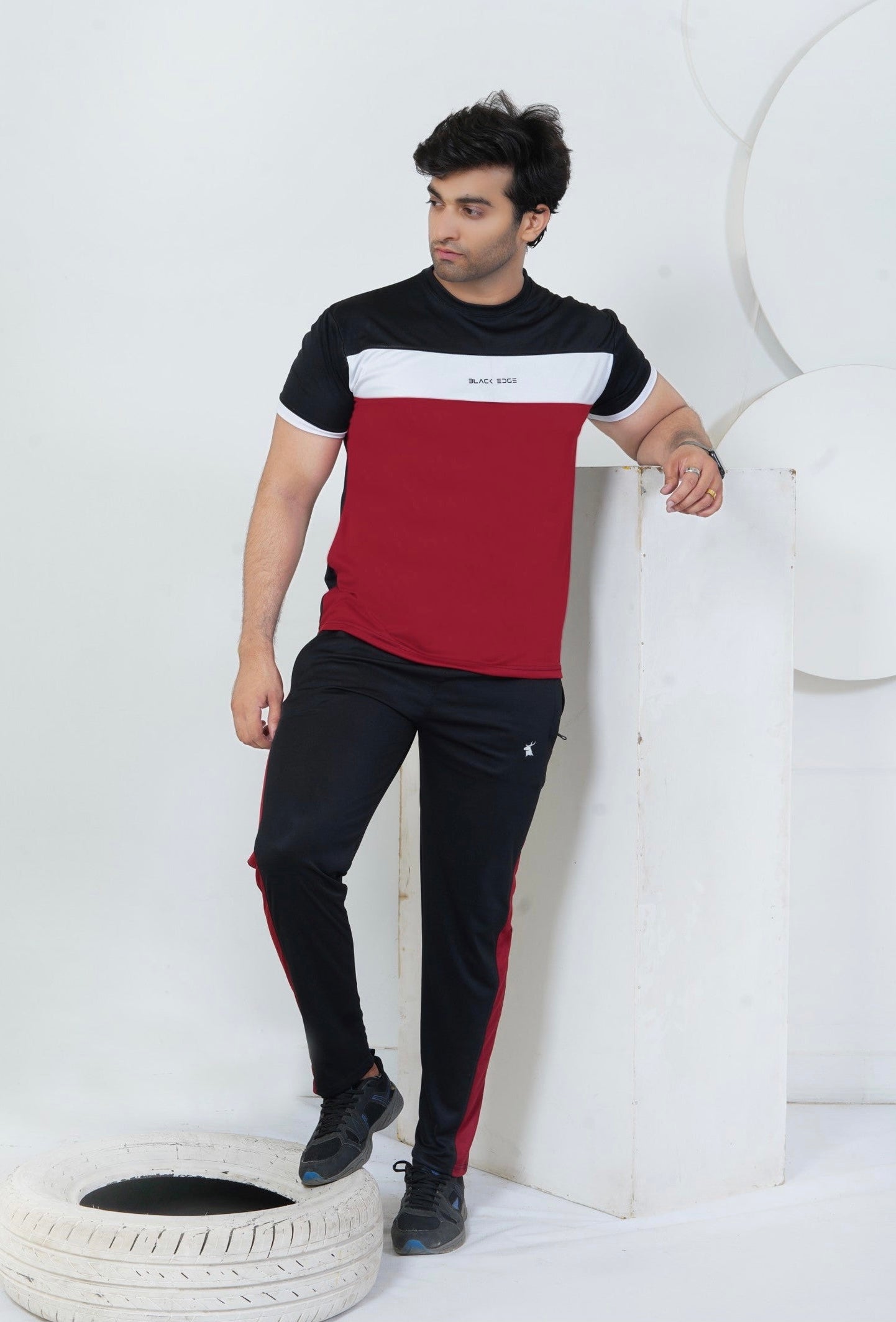 Black Multi Signature Dry-Fit Tracksuit ( BE-M01 )