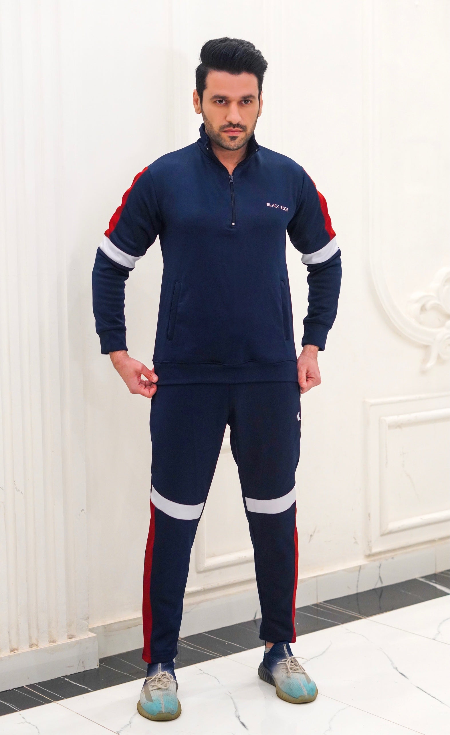 NEW NAVY BLUE DEEDS TRACKSUIT