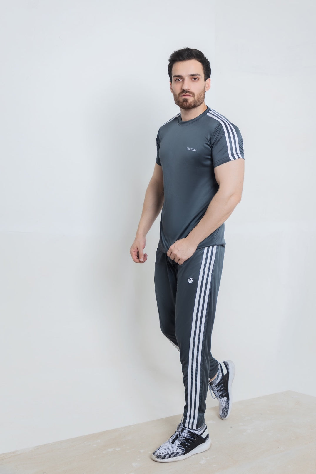 Grey Stripes Ways Tracksuit