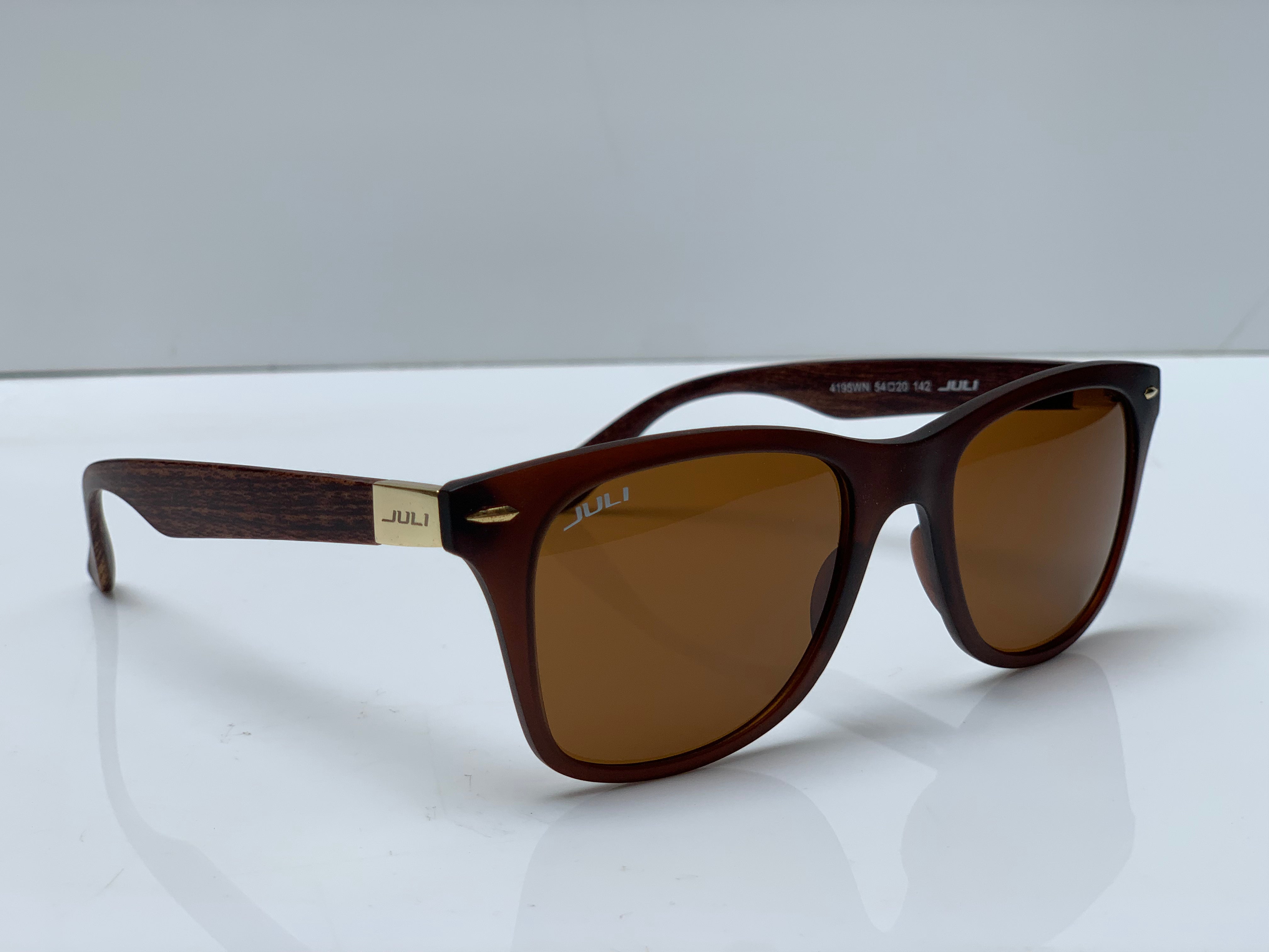 Brown Premium Quality - Wooden Style Leg - Glasses   ( B-1300 )