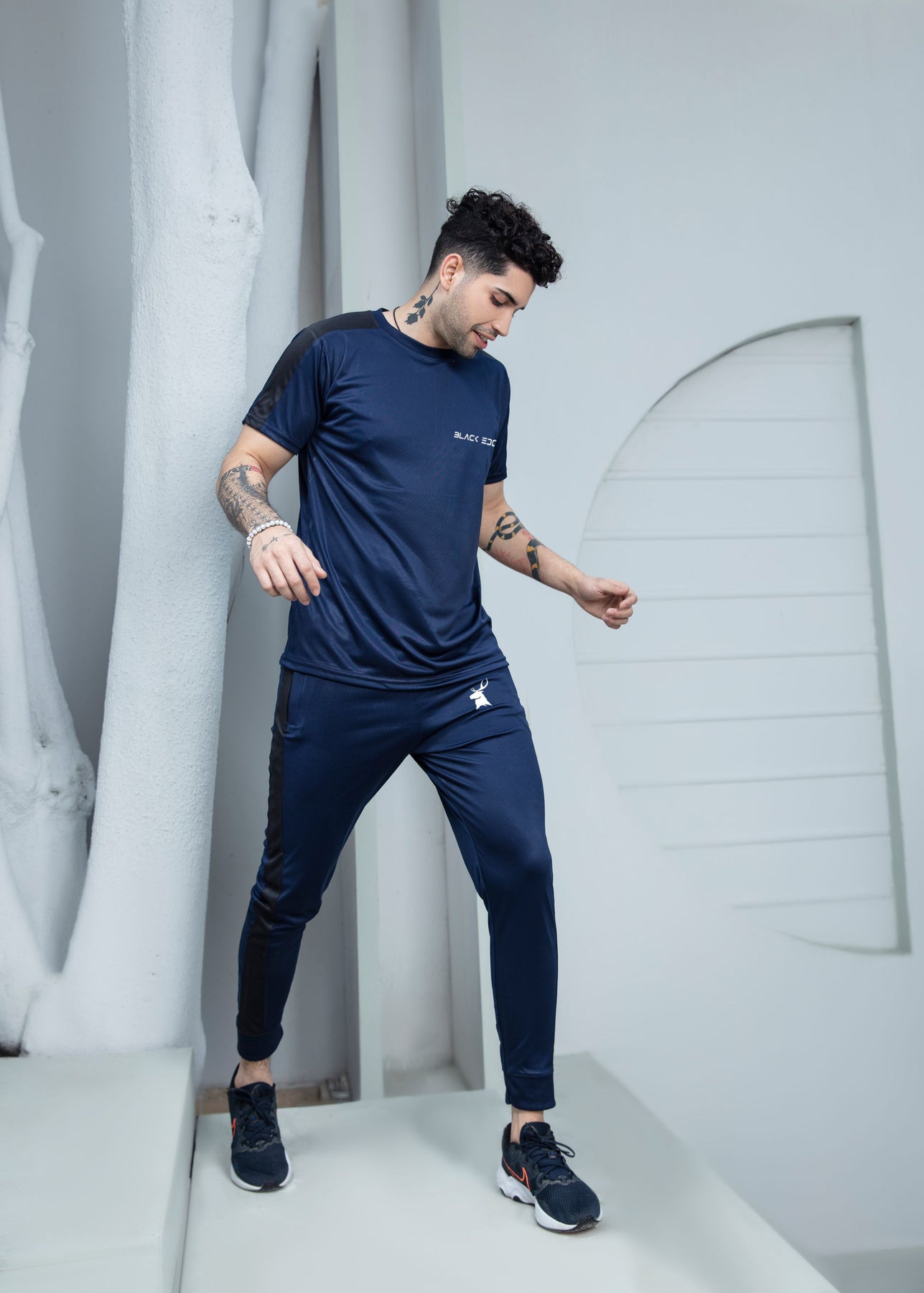 Premium Black Edge Navy Dry-fit ( BE-M06 )